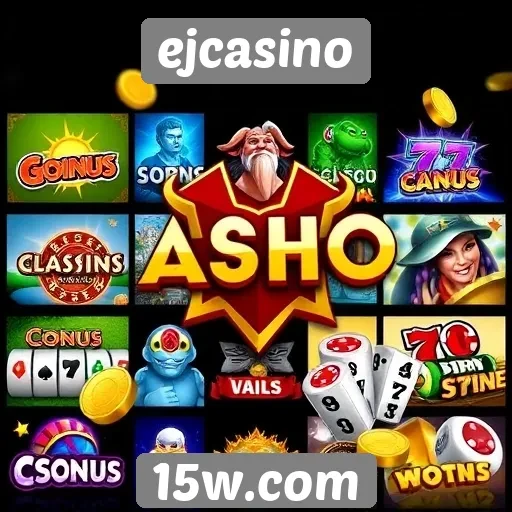 Variedade de jogos disponíveis no ejcasino